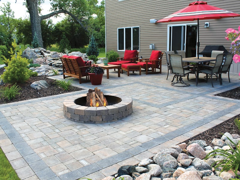 Outdoor Patio Designs, Paver Patio Fire Pit Pictures